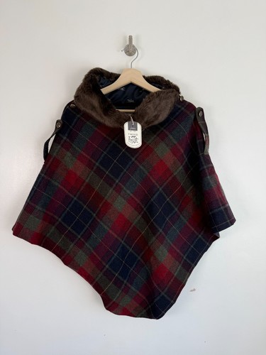 Joules tweed cape poncho rot - cape,