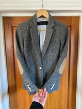 Zara Woll Tweed Blazer Sakko