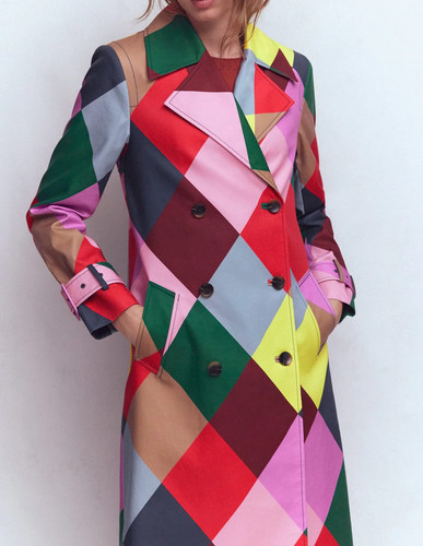 Zweireihiger trenchcoat boden - zweireihiger,