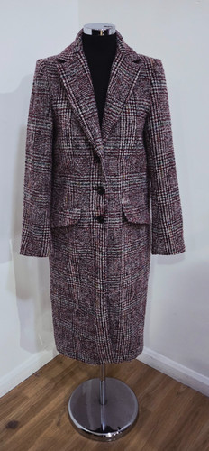 Next burgunder tweed - tweed, uk